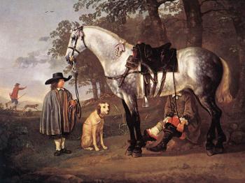 阿爾伯特 庫普 Grey Horse In A Landscape 阿爾伯特 庫普 Grey Horse In A Landscape